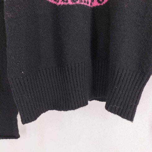 HELL CAT PUNKS  00S アクリル混 ナイロン ドクロ ニット Y2K レディース JPN:M
